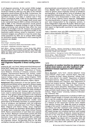 AASLD 2017: Generics shown to be bioequivalent to originator brands